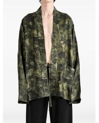 Uma Wang - Chaqueta Khloe Con Estampado Floral Y Cierre De Lazo - Lyst
