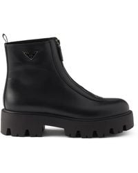 Prada - Stiefeletten mit Reißverschluss - Lyst