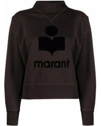 Isabel Marant - Pullover Aus Baumwollmischung Mit Logo "moby" - Lyst