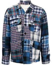 Greg Lauren - Giacca-Camicia Con Design Patchwork - Lyst