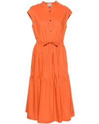 Woolrich - Drawstring-waist Maxi Dress - Lyst