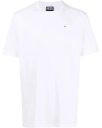 DIESEL - T-Just-Microdiv Logo-Embroidered T-Shirt - Lyst