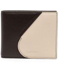 Lanvin - Two-tone Leather Bifold Wallet - Lyst