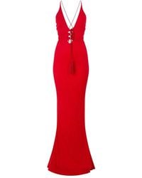 Roberto Cavalli - Maxi-Jurk Met Gekruist Kwastje - Lyst