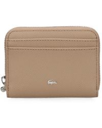 Lacoste - Daily City Logo-Plaque Zip-Around Wallet - Lyst