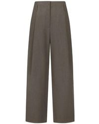Amomento - Tucked Straight-Leg Trousers - Lyst