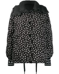 Dolce & Gabbana Chaqueta reversible con motivo de lunares - Negro