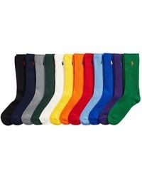 Polo Ralph Lauren - Signature Pony Crew 12-Sock Gift Set - Lyst