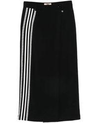 Aniye By - Sandy Lace-Trim Striped Maxi Skirt - Lyst