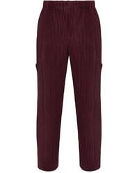 Homme Plissé Issey Miyake - Quarry Cargo-Pockets Pleated Trousers - Lyst