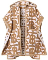 Burberry - Cape En Coton À Motif Monogrammé - Lyst