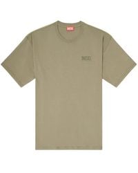 DIESEL - Relaxed T-Shirt With Back Camo Print - Lyst