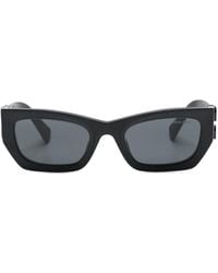 Miu Miu - Glimpse Rectangle-frame Sunglasses - Lyst