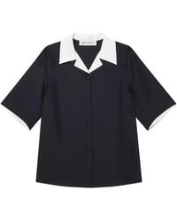 Rohe - Contrast Camp-Collar Shirt - Lyst