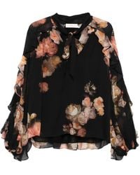 Zimmermann - ラッフル フローラル ブラウス - Lyst