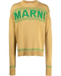 Marni - Logo-print Knit Jumper - Lyst