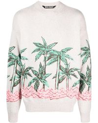 Palm Angels - Sweatshirt mit Palms Row-Print - Lyst