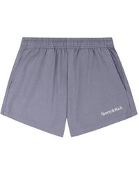 Sporty & Rich - Serif Logo Disco Shorts - Lyst