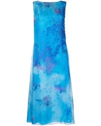 Shiatzy Chen - Printed Silk Dress - Lyst