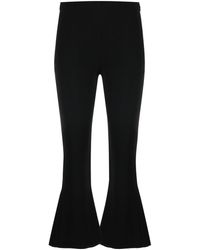 Blumarine - Cropped Flared Trousers - Lyst