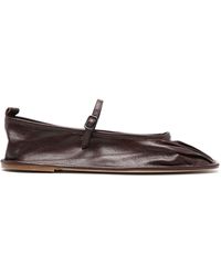 Hereu - Dansa Supple Leather Ballerina Shoes - Lyst