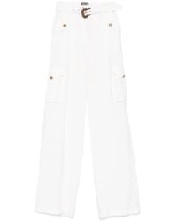 Versace Jeans Couture - Crinkled-Finish Cargo Pants - Lyst