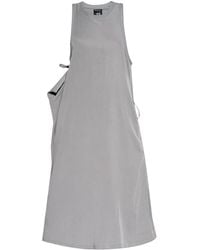 Y-3 - Twill-Kleid Mit Bungee-Spitze - Lyst