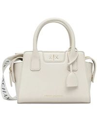 ARMANI EXCHANGE - Tag-Detail Tote Bag - Lyst