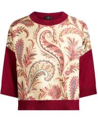 Etro - Paisley-Print T-Shirt - Lyst