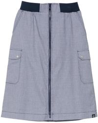 SPORT b. by agnès b. - Checked Midi Skirt - Lyst