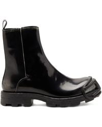 DIESEL - Stiefel mit ovalem Schild - Lyst