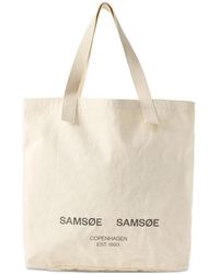Samsøe & Samsøe - Shopper Mit Logo-Print - Lyst