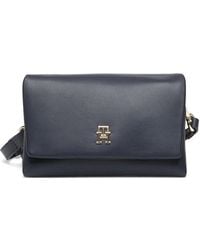Tommy Hilfiger - Logo-Plaque Foldover Cross Body Bag - Lyst