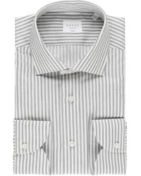 Xacus - Travel Shirt Gestreept Overhemd - Lyst