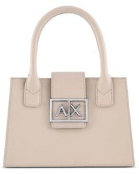 ARMANI EXCHANGE - Bolso shopper con placa del logo - Lyst