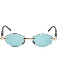 Kuboraum - P60 Geometric-Frame Rimless Sunglasses - Lyst