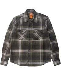 HTC - Check-Pattern Logo-Print Shirt - Lyst