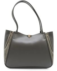 Coccinelle - Pansy Leather Suede-Panel Tote Bag - Lyst