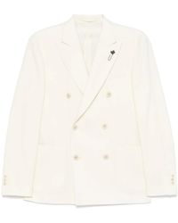 Lardini - Blazer Met Dubbele Rij Knopen - Lyst
