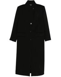 Alberto Biani - Jas Met Enkele Rij Knopen En Hoge Hals - Lyst