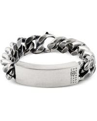 MM6 by Maison Margiela - Bracelet Chaîne À Plaque - Lyst