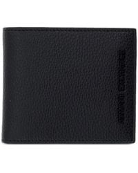 ARMANI EXCHANGE - Logo-Embossed Pebbled-Leather Wallet - Lyst