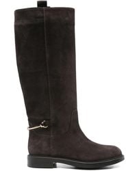 Doucal's - Bottes En Daim À Boucle - Lyst