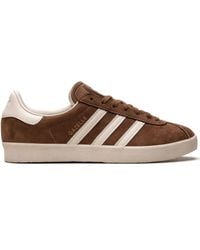 adidas - Gazelle 3-Stripes Leather Sneakers - Lyst