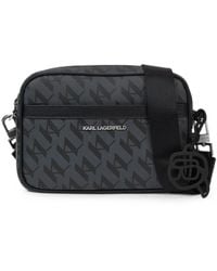 KARL LAGERFELD - Bolso Messenger Ikon Monogram - Lyst