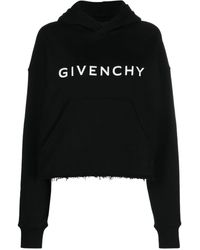 Givenchy - Hoodie en coton à logo imprimé - Lyst
