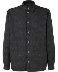 Fendi - Ff-Jacquard Long-Sleeve Shirt - Lyst