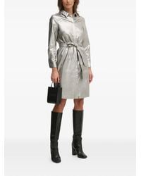 Ouí - Belted Mini Shirt Dress - Lyst