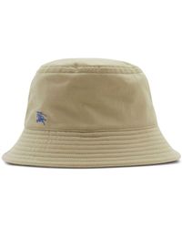 Burberry - Cotton Bucket Hat - Lyst