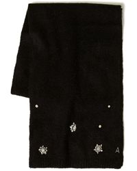 Twinset - Crystal-Embellished Knitted Scarf - Lyst